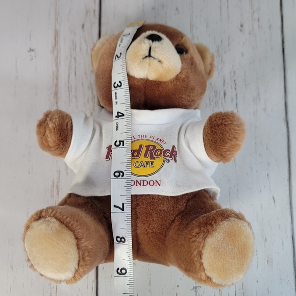 Hard Rock Cafe London Rockin' Teddy Bear Plush Vintage Collectible Retired-Rare - Picture 13 of 13